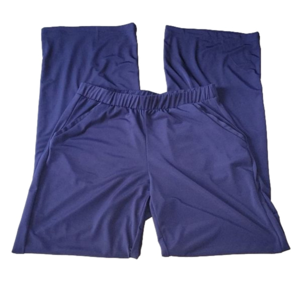 Notations Navy Blue Wide Leg Slacks Small MC
